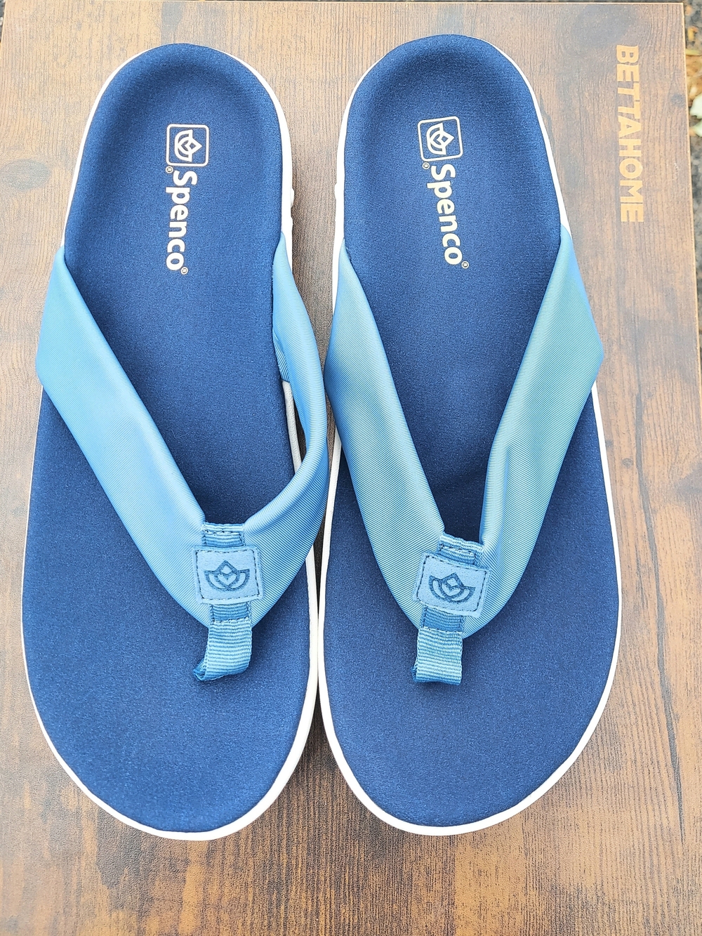 Spenco Victoria Blue Orthopedic Flip Flop Sandals Women Sizes 5.5B & 12B NWT - Picture 3 of 12